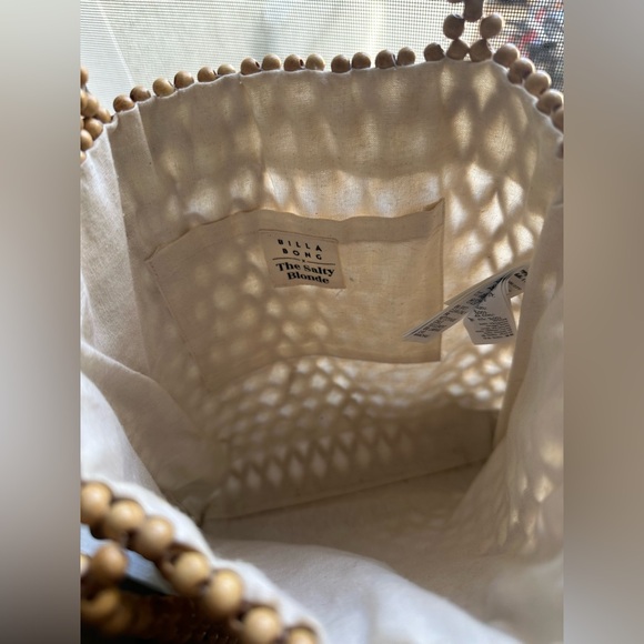 Billabong wood beaded purse - Picture 3 of 4